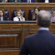 Alberto Núñez Feijóo se dirige a Pedro Sánchez el pasado miércoles en el Congreso
