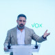 El presidente de VOX, Santiago Abascal, durante una rueda de prensa, en una imagen de archivo