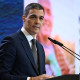 Pedro Sánchez, durante la presentación de su plan milagro contra los aranceles