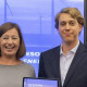 Gonzalo Conde-Pumpido junto a Francina Armengol, presidenta del Congreso de los Diputados
