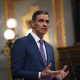 El presidente del Gobierno, Pedro Sánchez, interviene durante una sesión plenaria, en el Congreso