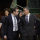 Pedro Sánchez y Carlos Cuerpo, este jueves entrando al hemiciclo