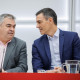 Pedro Sánchez y Santos Cerdán en la Ejecutiva Federal del PSOE de 2023