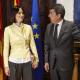 Imagen de Diana Morant y Carlos Mazón tomada en el Palau de la Generalitat