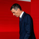Pedro Sánchez, cabizbajo tras su comparecencia