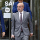 El delegado del Gobierno en Madrid, Fernando Martín, en los juzgados de Plaza de Castilla tras comparecer, el 14 de mayo de 2025, como imputado ante el juez Juan Carlos Peinado por su presunta participación en el nombramiento de una asesora de Begoña Gómez.