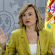 La portavoz del Gobierno, Pilar Alegría, este martes en la Moncloa