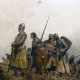 El rey Pedro III de Aragón, retratado en el collado de las Panizas por Mariano Barbasán