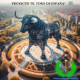 Recreación del monumento 'El Toro de España' una vez finalizado