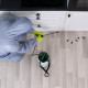 Un exterminador en una vivienda