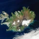 La isla de Islandia vista desde el espacio
