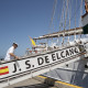 Fotografía del buque escuela de la Armada española Juan Sebastián de Elcano, donde se está formando la heredera de la corona, la princesa Leonor, este sábado, en Santo Domingo (República Dominicana). El buque escuela de la Armada española Juan Sebastián de Elcano