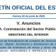 Captura de la publicación del BOE