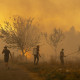 Los megaincendios que se han desatado este verano en Galicia, al norte de España, han dejado imágenes dantescas de la lucha contra las llamas