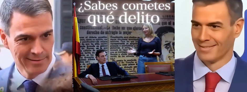 Fotogramas del vídeo publicado en las redes del Partido Popular