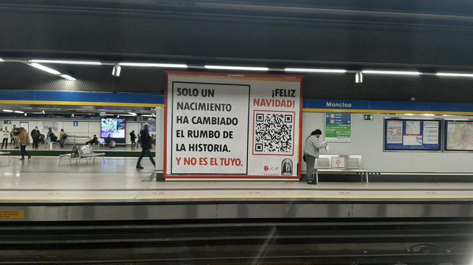 Una marquesina en el Metro de Madrid