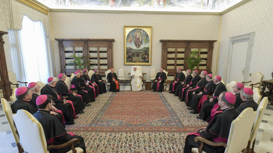 Concluye la visita ad limina del último grupo de los obispos al Santo Padre