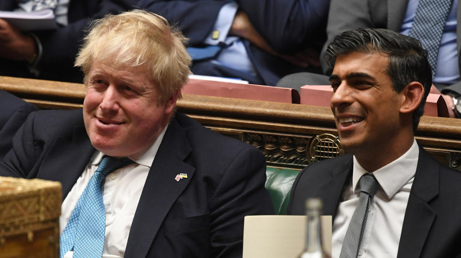 Boris Johnson y Rishi Sunak Reino Unido