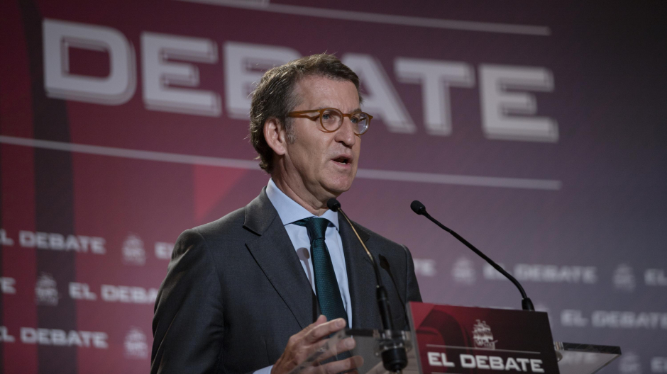 Alberto Núñez Feijóo ha ofrecido un discurso en el desayuno informativo de El Debate y a continuación, ha contestado a preguntas de los invitados