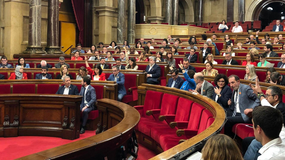 Pleno del Parlament de Cataluña celebrado este jueves