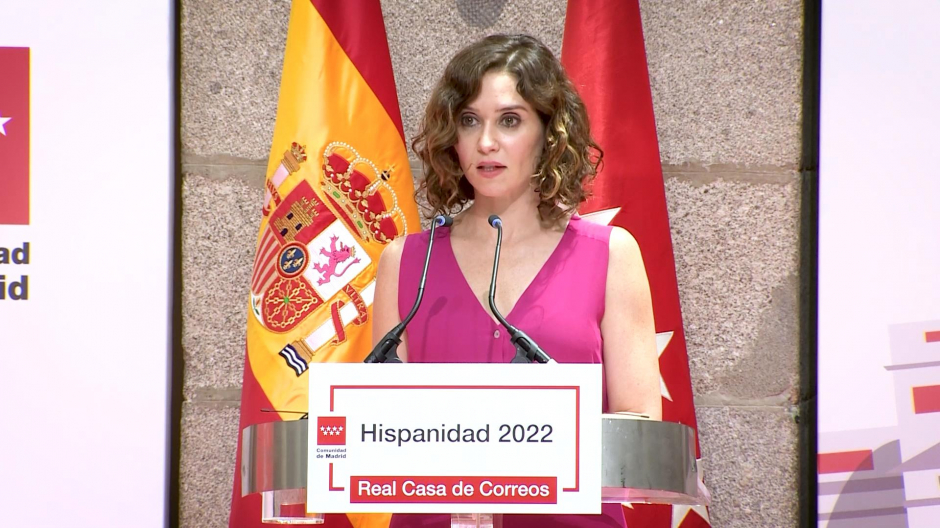 Imagen de la presidenta de la Comunidad de Madrid, Isabel Díaz Ayuso