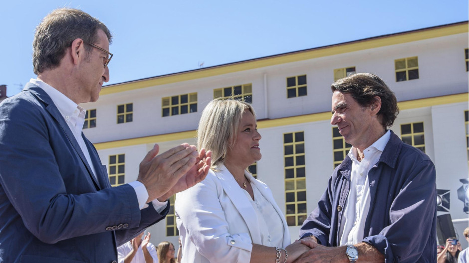 Imagen José María Aznar, Alberto Núñez Feijoó y María del Mar Blanco en el homenaje a Miguel Ángel Blanco