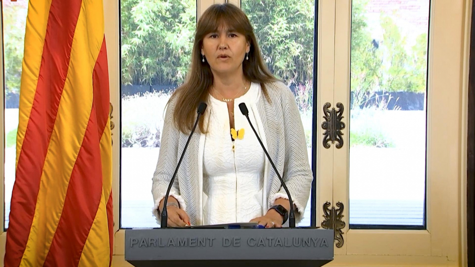Imagen de la presidenta del Parlament, Laura Borrás
