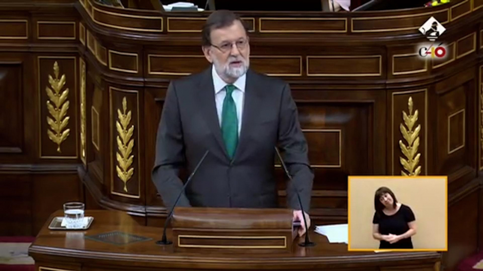 Rajoy, en 2018: «¿Cuando llegue la sentencia de los ERE se van a poner una moción de censura a sí mismos?»