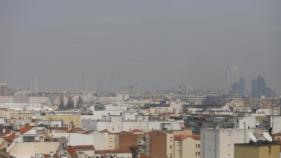 Vista de Madrid desde la redacción de El Debate, este martes