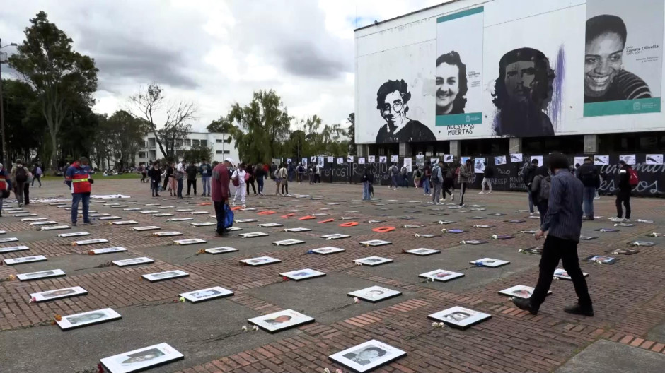 Imagen desde una plaza de Colombia