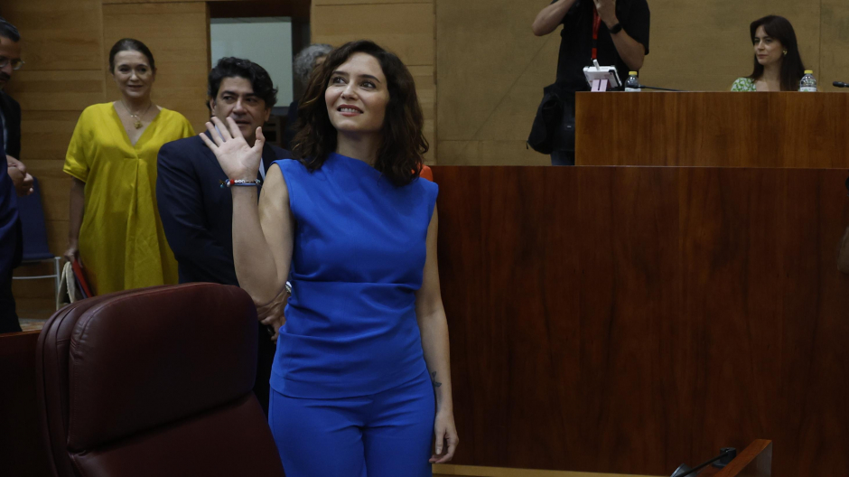 Isabel Díaz Ayuso, a su llegada a la primera sesión del debate del estado de la región