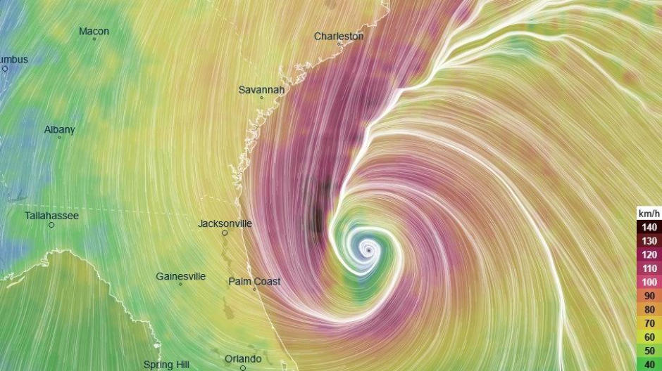 El huracán entrará como categoría uno en Carolina del Sur