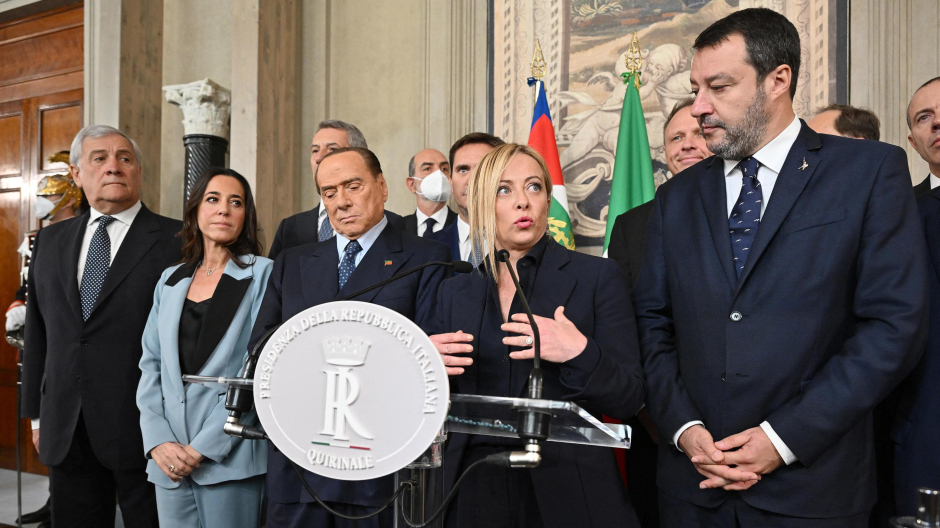 Meloni, Berlusconi, Salvini, Quirinale