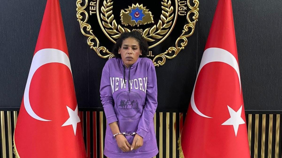 Imagen de la mujer arrestada en relación con la explosión de Estambul