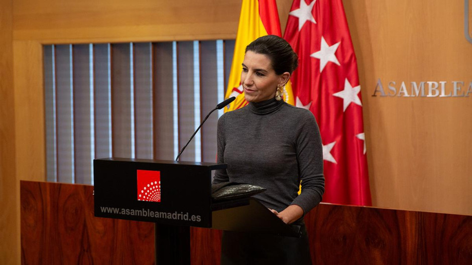 Rocío Monasterio en rueda de prensa