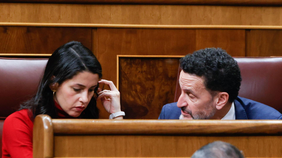 Inés Arrimadas y Edmundo Bal, el pasado jueves 1 de diciembre en el Congreso