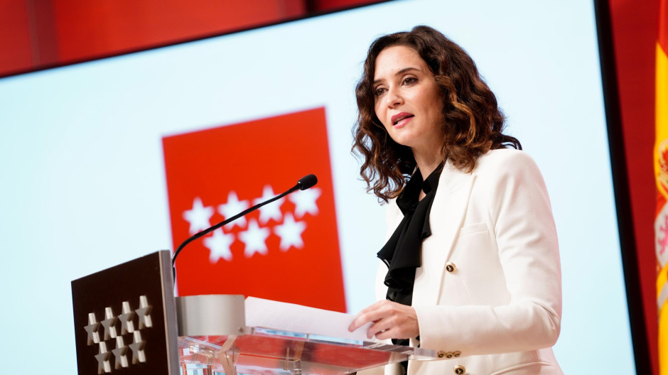 Isabel Díaz Ayuso, en su comparecencia de balance de 2022