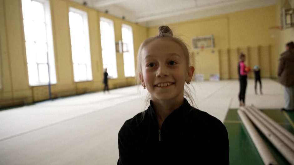 La niña de 9 años que busca el oro olímpico bajo las bombas rusas