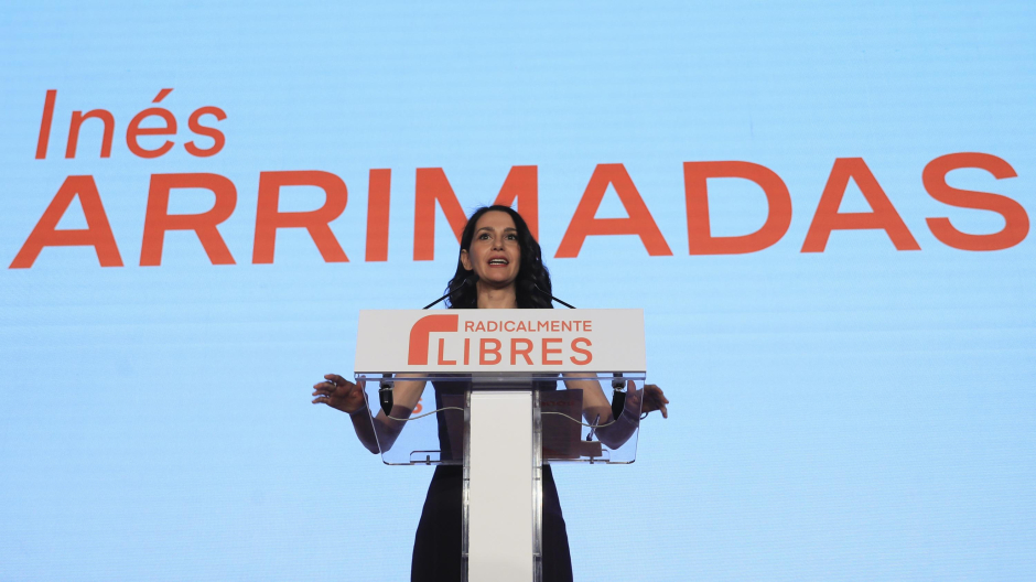 Inés Arrimadas durante su intervención en la VI Asamblea del partido