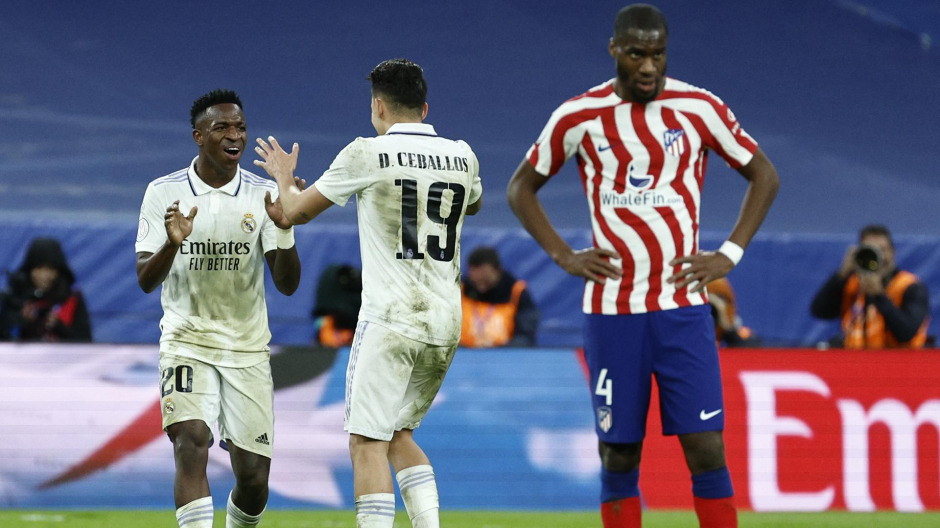 Imagen del partido Real Madrid contra Atlético de Madrid en Copa del Rey