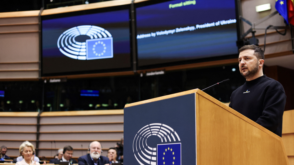 Volodimir Zelenski Parlamento Europeo