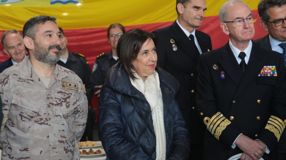 La ministra de Defensa visita el Grupo Expedicionario Dédalo-23 en Nápoles. Foto: Iñaki Gómez/MDE