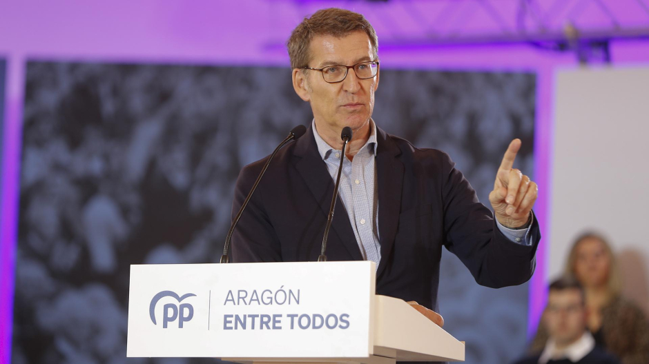 Imagen del presidente del PP, Alberto Núñez Feijóo