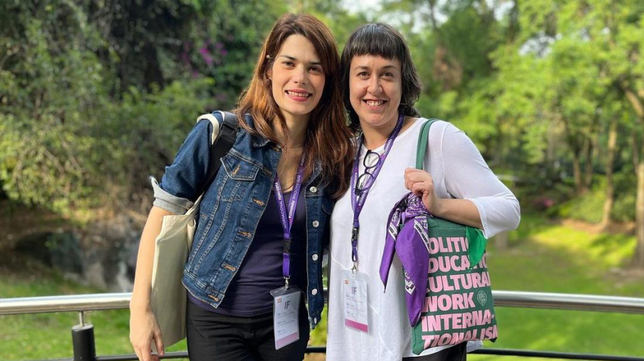 Isa Serra y Teresa Arévalo, en una foto colgada por la primera en México