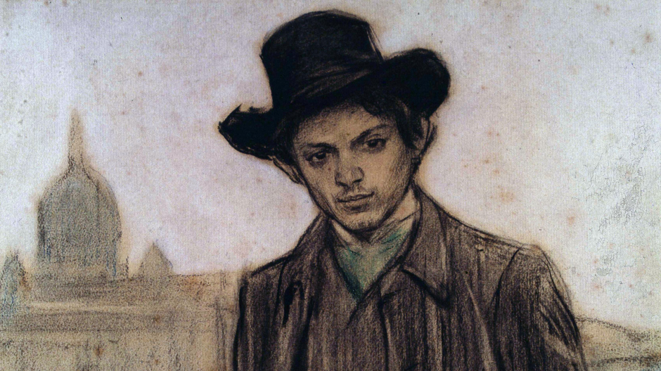 Retrato de Picasso (1900) por Ramón Casas