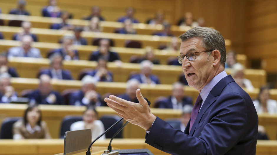 Alberto Núñez Feijóo, el martes en el Senado