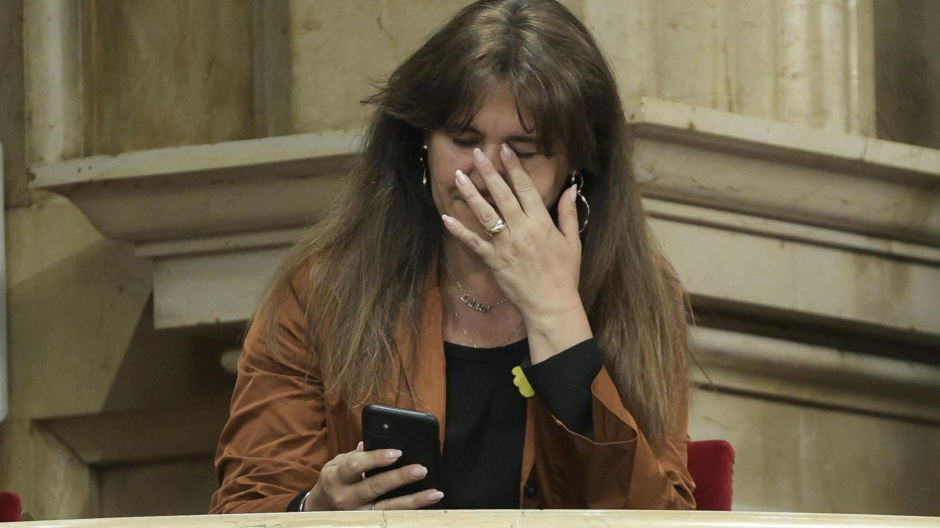Laura Borràs en el Parlament de Cataluña