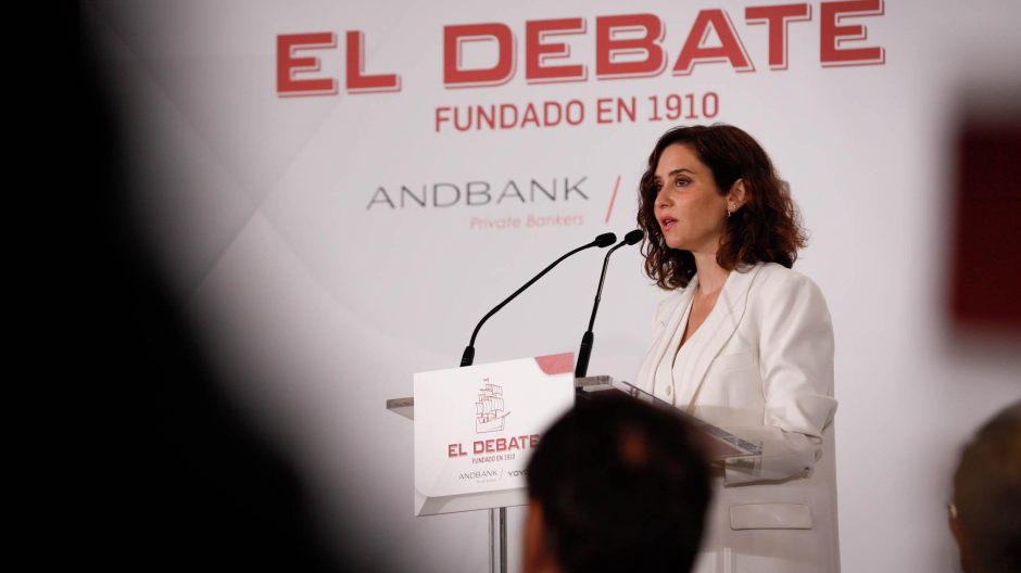 Isabel Díaz Ayuso en el desayuno informativo de El Debate