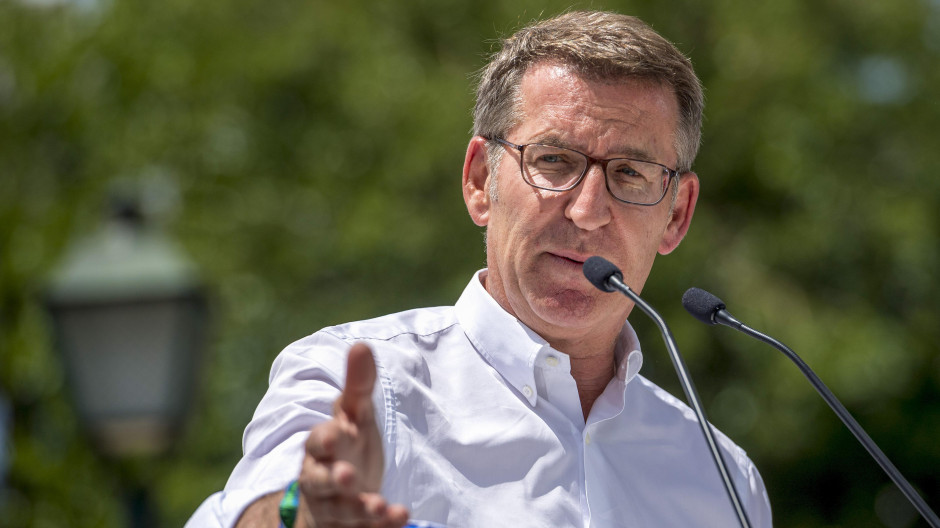 El líder del Partido Popular, Alberto Núñez Feijóo