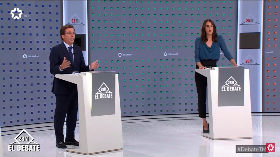 La rabieta de Rita Maestre y la respuesta de Almeida hablando de la tala